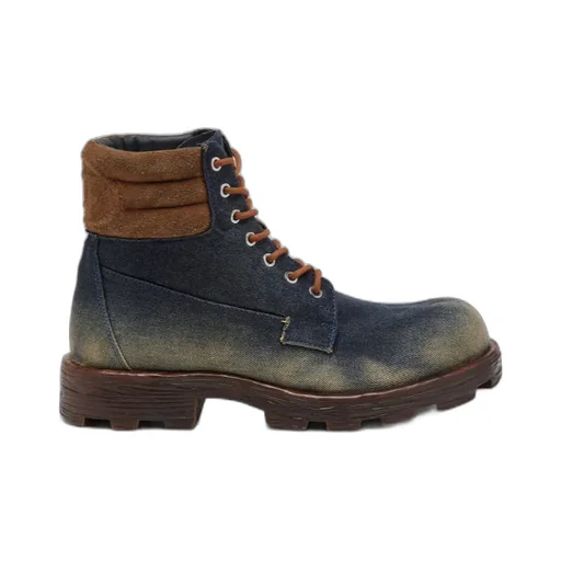 D-Hammer Padded-Collar Lace-Up Boots