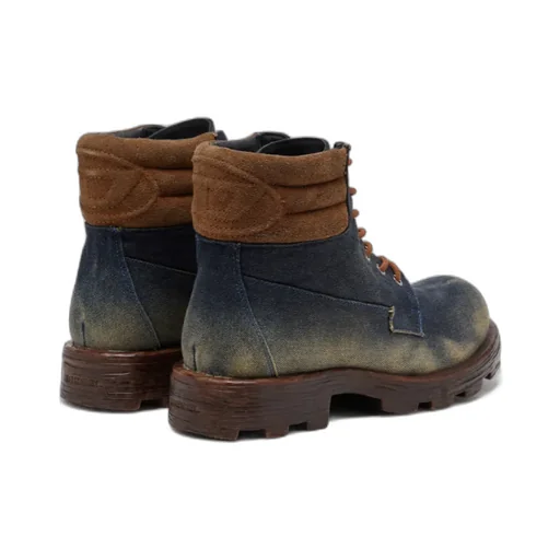 D-Hammer Padded-Collar Lace-Up Boots