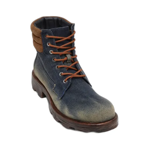 D-Hammer Padded-Collar Lace-Up Boots