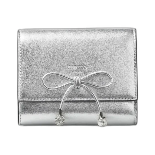 Jimmy Choo Marinda Metallic Compact Wallet