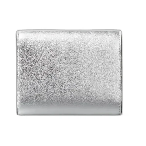 Jimmy Choo Marinda Metallic Compact Wallet