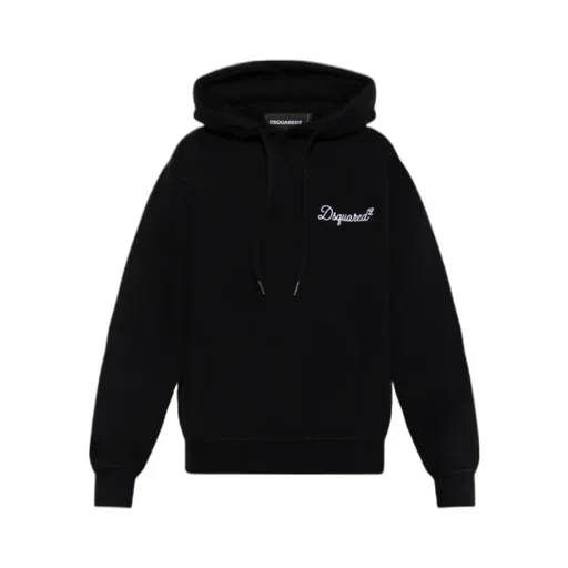 Dsquared2 Logo Embroidered Drawstring Hoodie