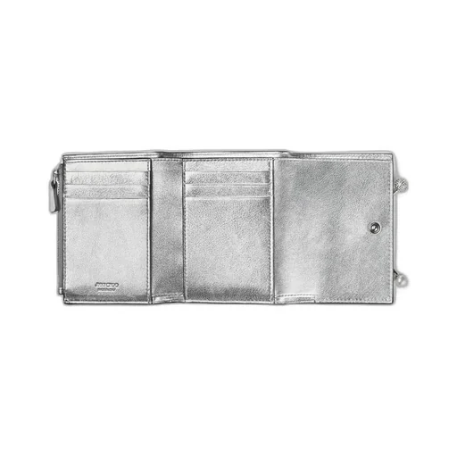 Jimmy Choo Marinda Metallic Compact Wallet
