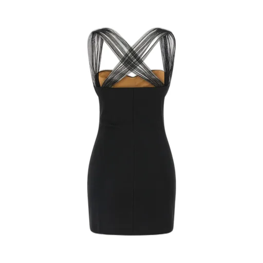 Nensi Dojaka Draped Padded Cup Mini Dress