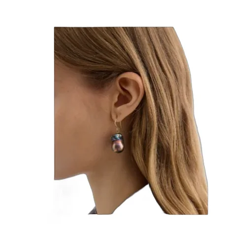 Jil Sander Grainy Drop Earrings