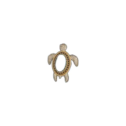 Dolce & Gabbana Turtle-Shaped Embellished Brooch