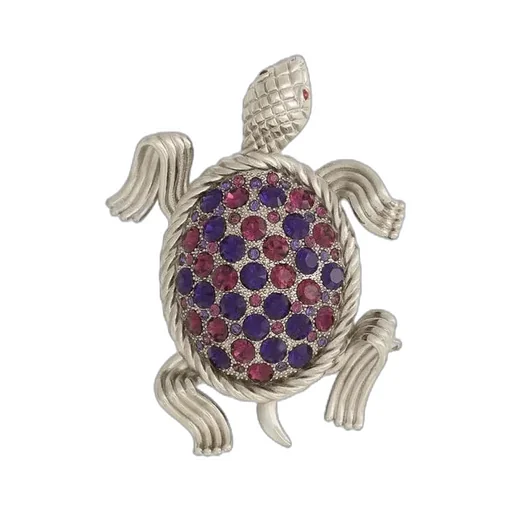Dolce & Gabbana Turtle-Shaped Embellished Brooch