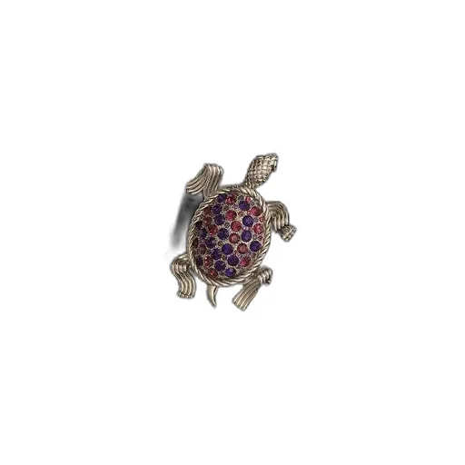 Dolce & Gabbana Turtle-Shaped Embellished Brooch