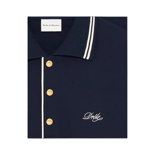 Drle De Monsieur Logo Embroidered Knitted Jumper