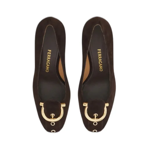 Gancini Block Heel Pump