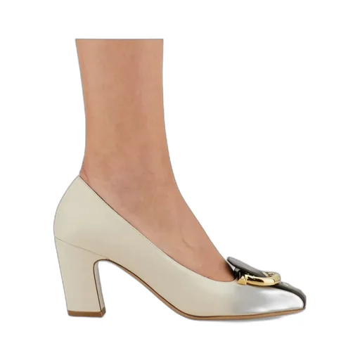 Gancini Block Heel Pump