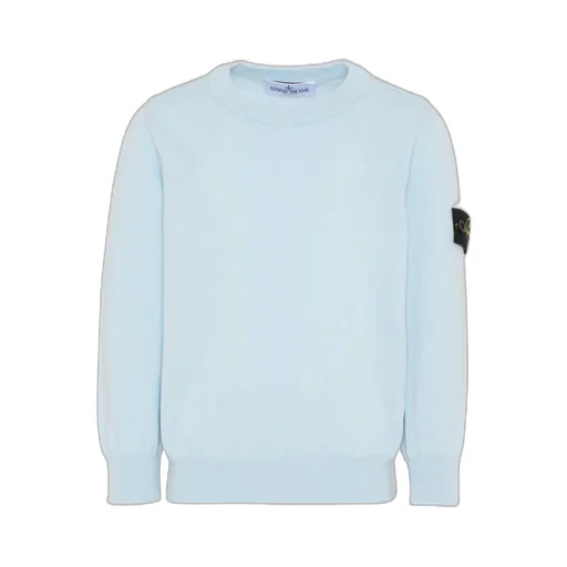 Stone Island Junior Logo Patch Knitted Sweater