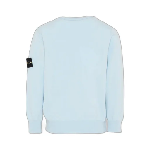Stone Island Junior Logo Patch Knitted Sweater