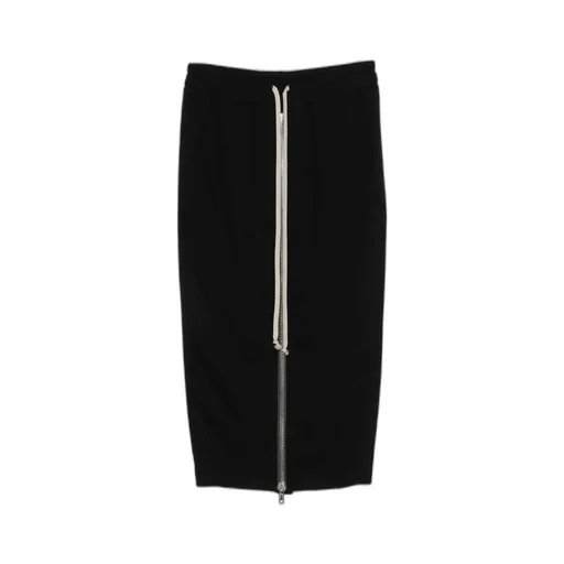 Front-Zip Midi Skirt