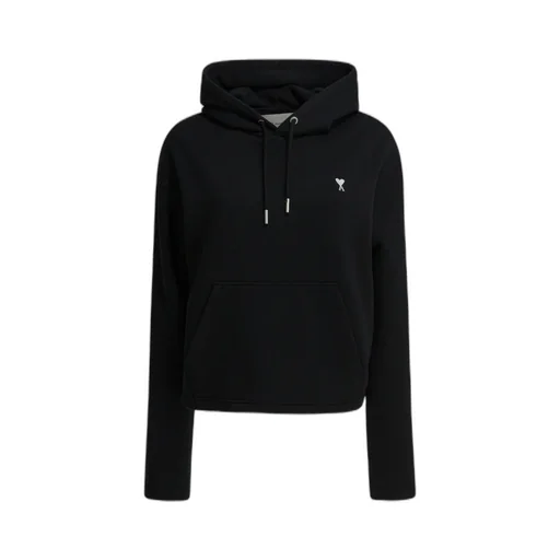 Ami Paris Ami De Coeur Drawstring Hoodie