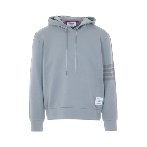 Thom Browne	Logo Patch Drawstring Hoodie