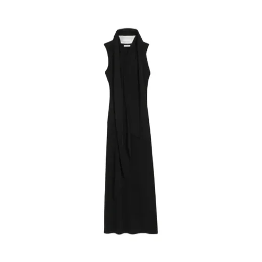 Ami Jersey Maxi Lavalliere Dress