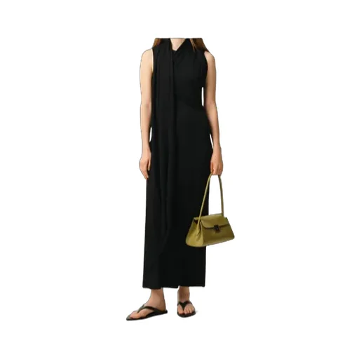 Ami Jersey Maxi Lavalliere Dress