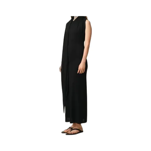 Ami Jersey Maxi Lavalliere Dress