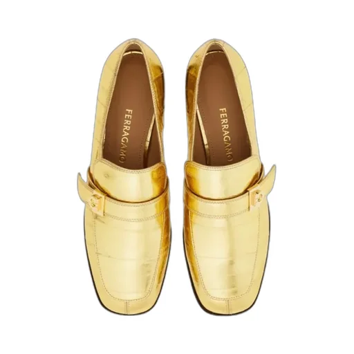 Ferragamo Square-Toe Loafers
