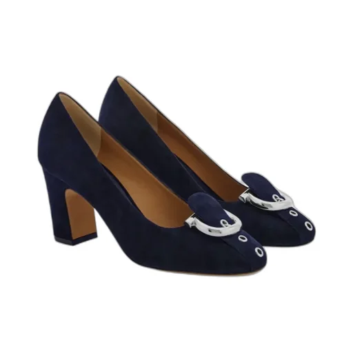Gancini Block Heel Pump