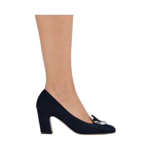 Gancini Block Heel Pump