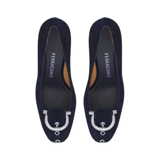 Gancini Block Heel Pump