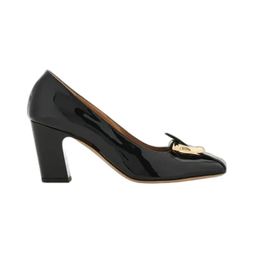 Gancini Block Heel Pump