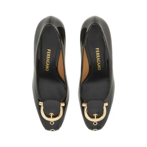 Gancini Block Heel Pump