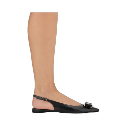 New Vara Plate Flat Slingback