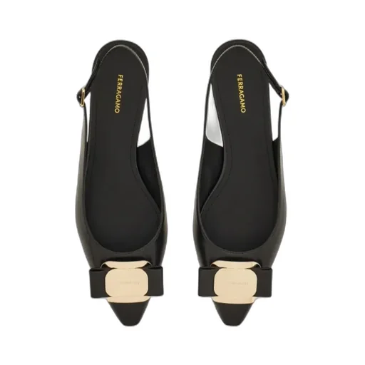 New Vara Plate Flat Slingback