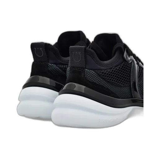 Gancini Sneaker With Mesh Detail