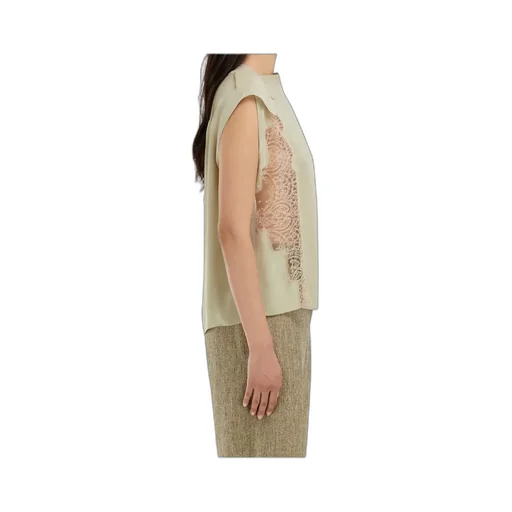 Top With Lace Inserts