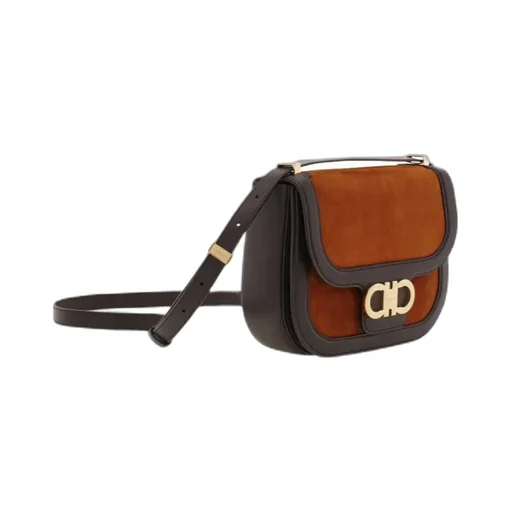 Double Gancini Crossbody Bag