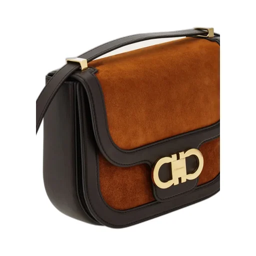 Double Gancini Crossbody Bag