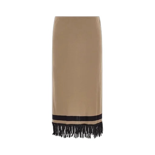 Skirt With Fringe Detail