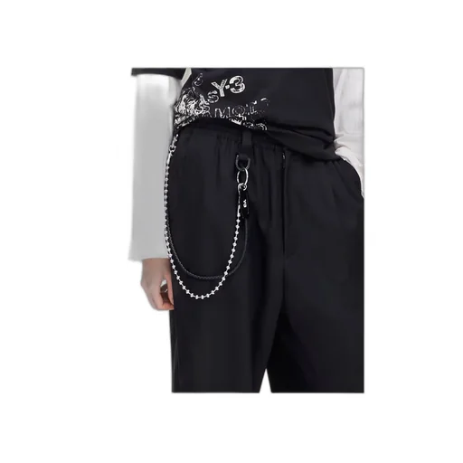 Y-3 Logo Plaque Key Chain