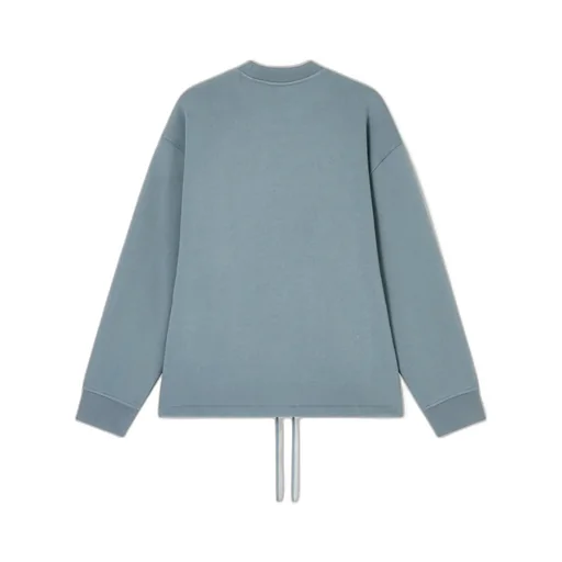 Abstract Print Drawstring Sweatshirt