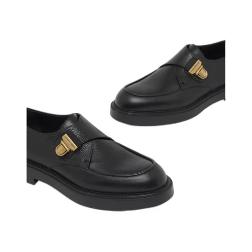 Icon Pebbled Leather Chunky Monk Straps
