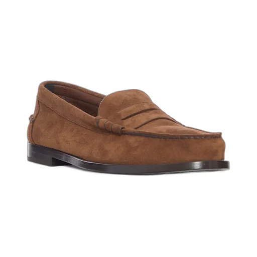 Rowley Panelled Suede Loafers