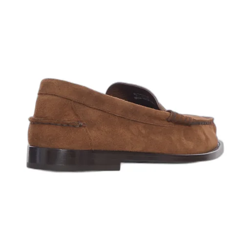 Rowley Panelled Suede Loafers
