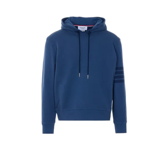 Thom Browne	Logo Patch Drawstring Hoodie