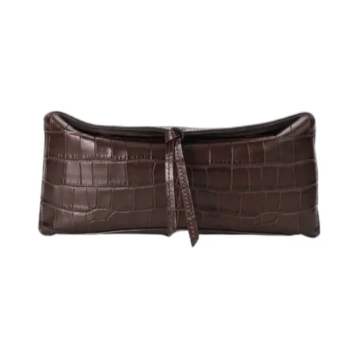 Eve Clutch Espresso Croco