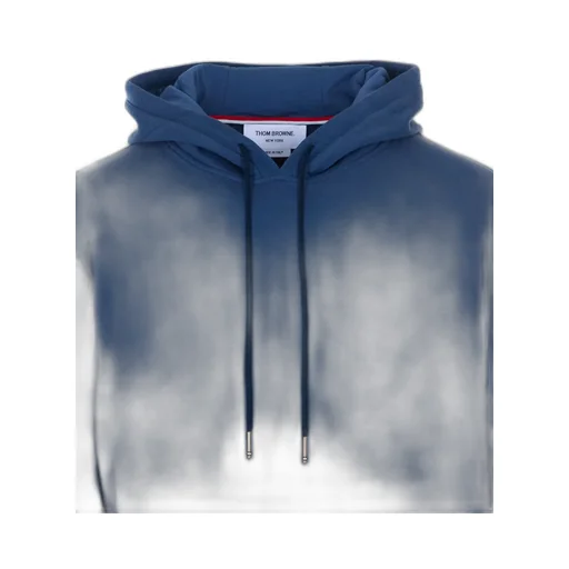 Thom Browne	Logo Patch Drawstring Hoodie