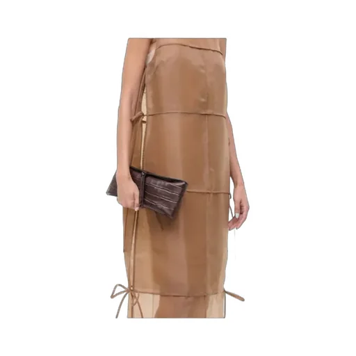 Eve Clutch Espresso Croco