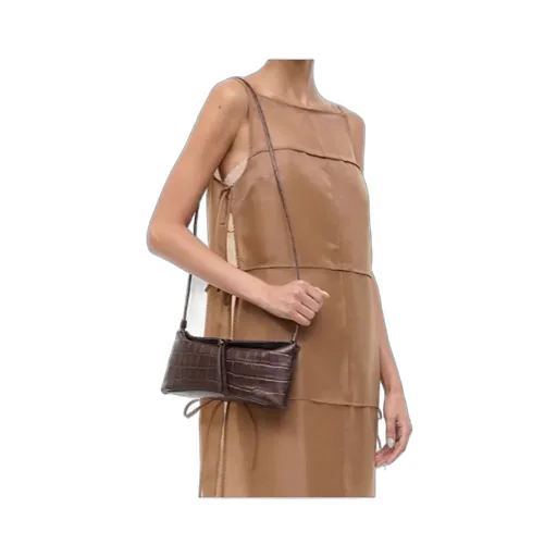 Eve Clutch Espresso Croco