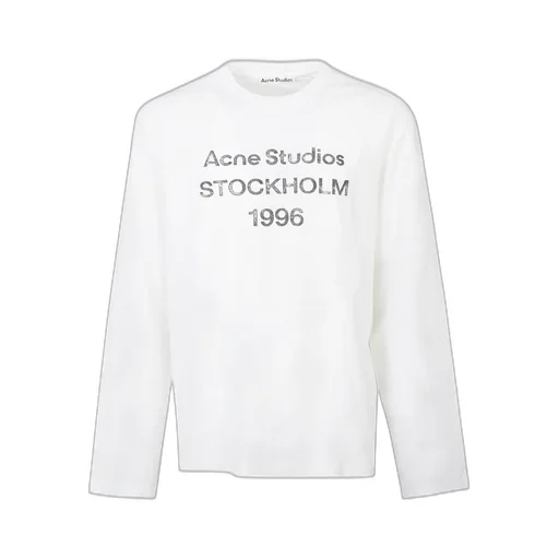 Acne Studios Logo Printed Long-Sleeved T-Shirt