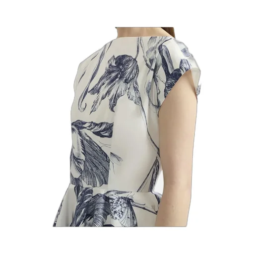 Short-Sleeve Floral-Print Mini Dress