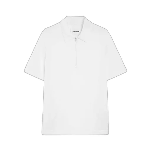 Jil Sander Short Sleeve Knitted Polo Shirt