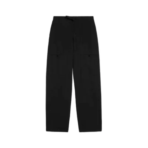 Drawstring Cargo Cotton Trousers